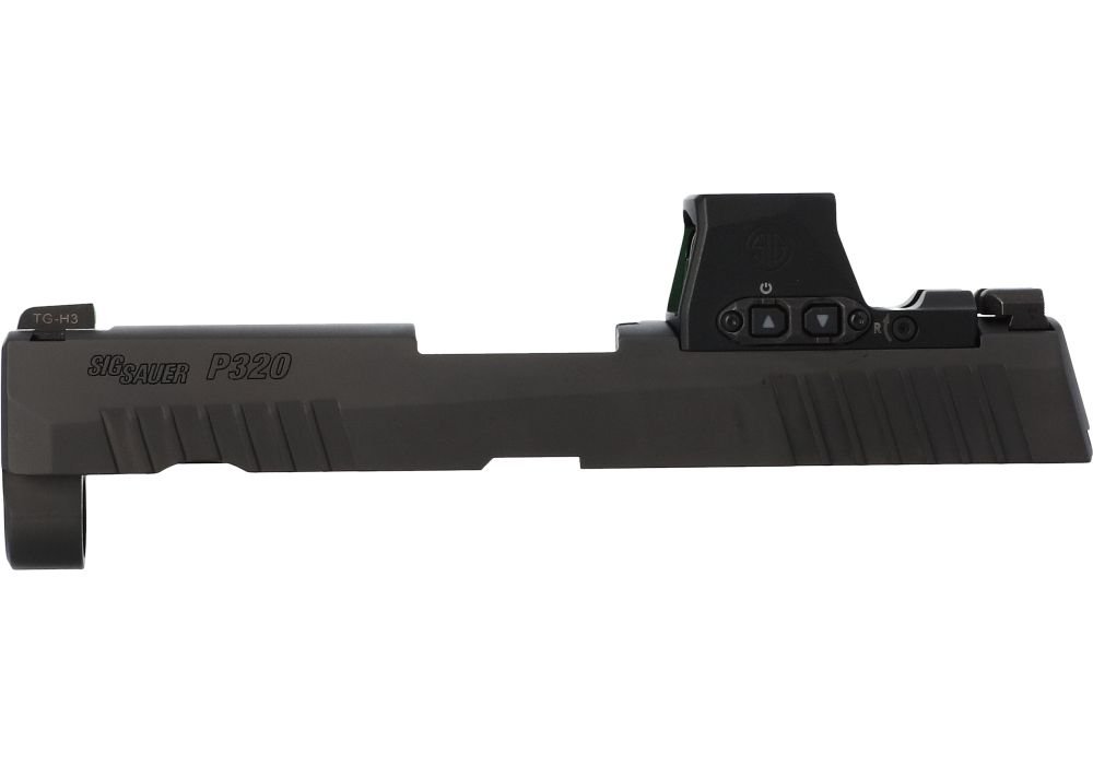 P320 CARRY/COMPACT 9MM 3.9" SLIDE ASSEMBLY, ROMEO-X PRO, BLACK