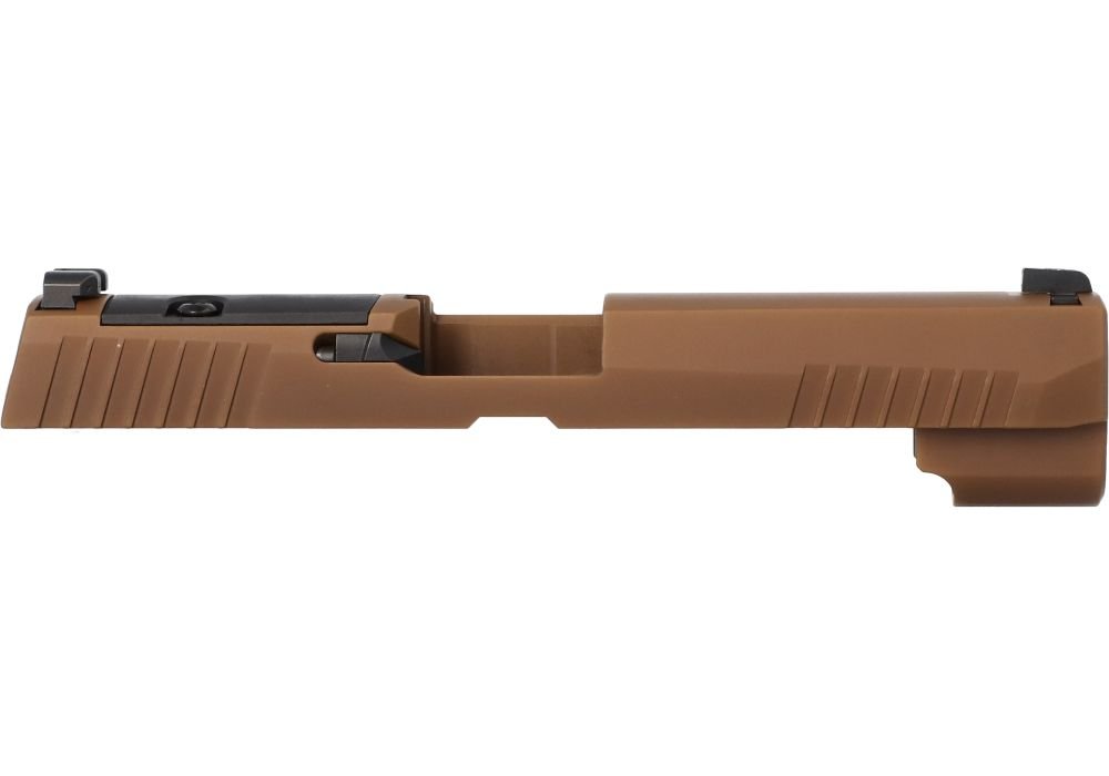 P320 Full-Size 9MM 4.7" Slide Assembly, SIG-LOC READY COYOTE BROWN